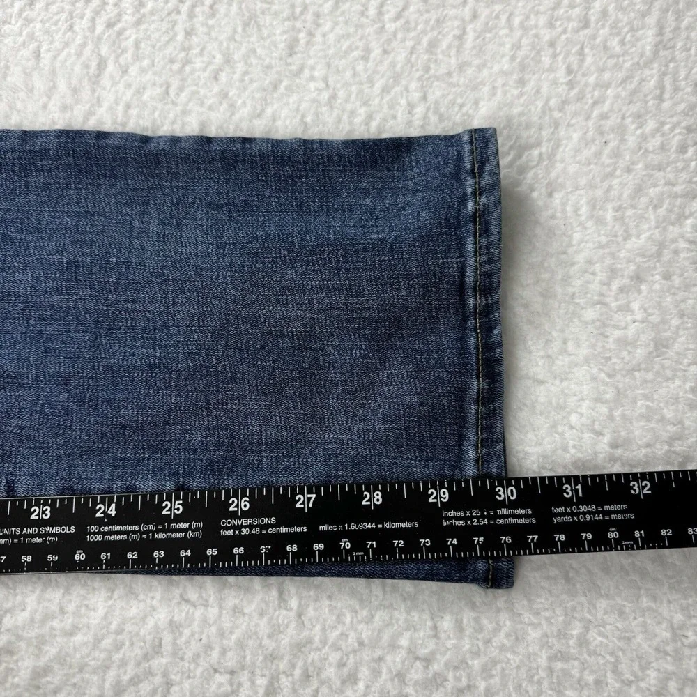 NYDJ Jeans Women's‎ 31 Blue Marilyn Straight Stretch Mid Rise Medium Wash Denim - Picture 7 of 10